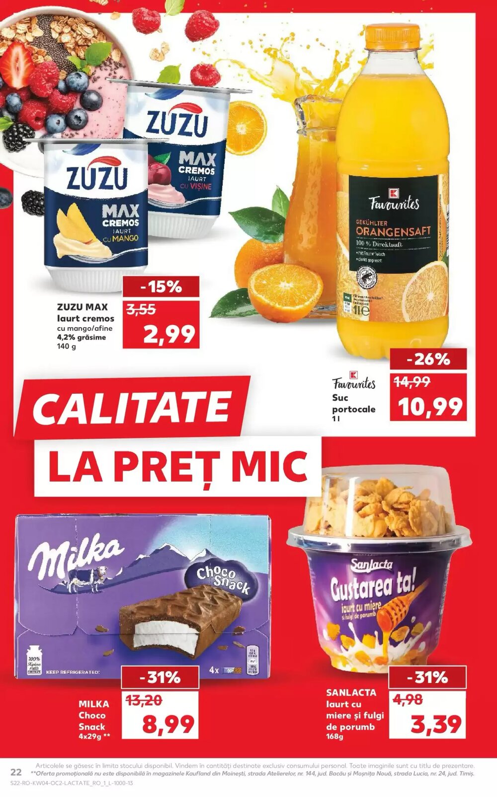Catalogul cu oferte Kaufland valabil de la 21.01.2026 - Pagina 22.