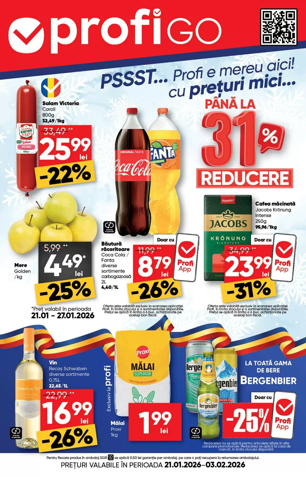 Catalogul cu oferte PROFI valabil de la 21.01.2026 - Pagina 1.
