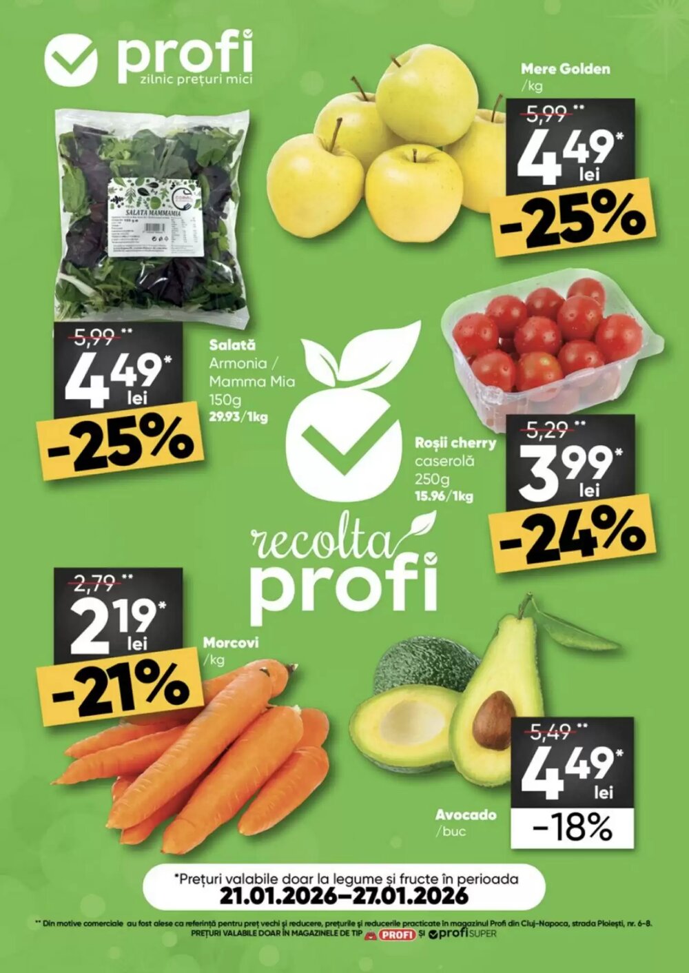 Catalogul cu oferte PROFI valabil de la 21.01.2026 - Pagina 1.