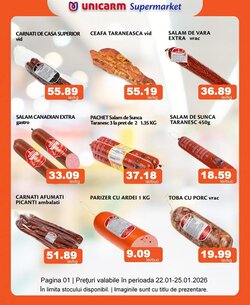 Catalogul cu oferte Unicarm valabil de la 22.01.2026