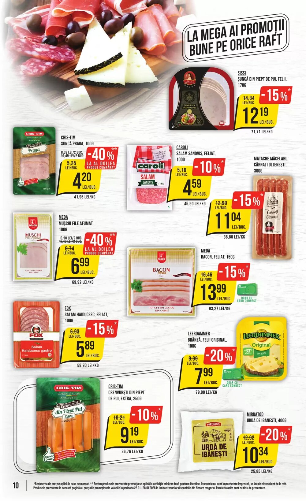 Catalogul cu oferte Mega Image valabil de la 22.01.2026 - Pagina 10.