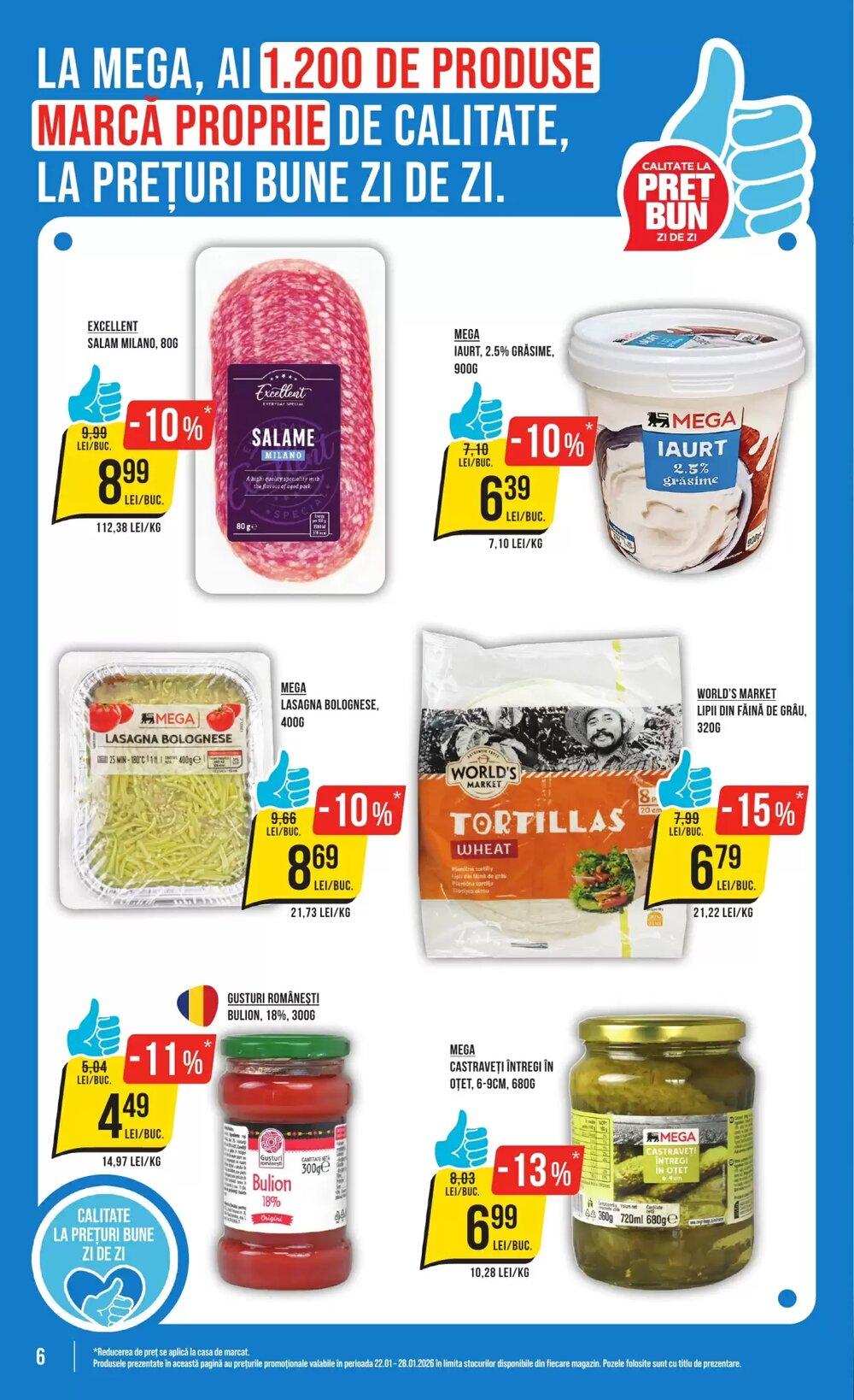 Catalogul cu oferte Mega Image valabil de la 22.01.2026 - Pagina 6.