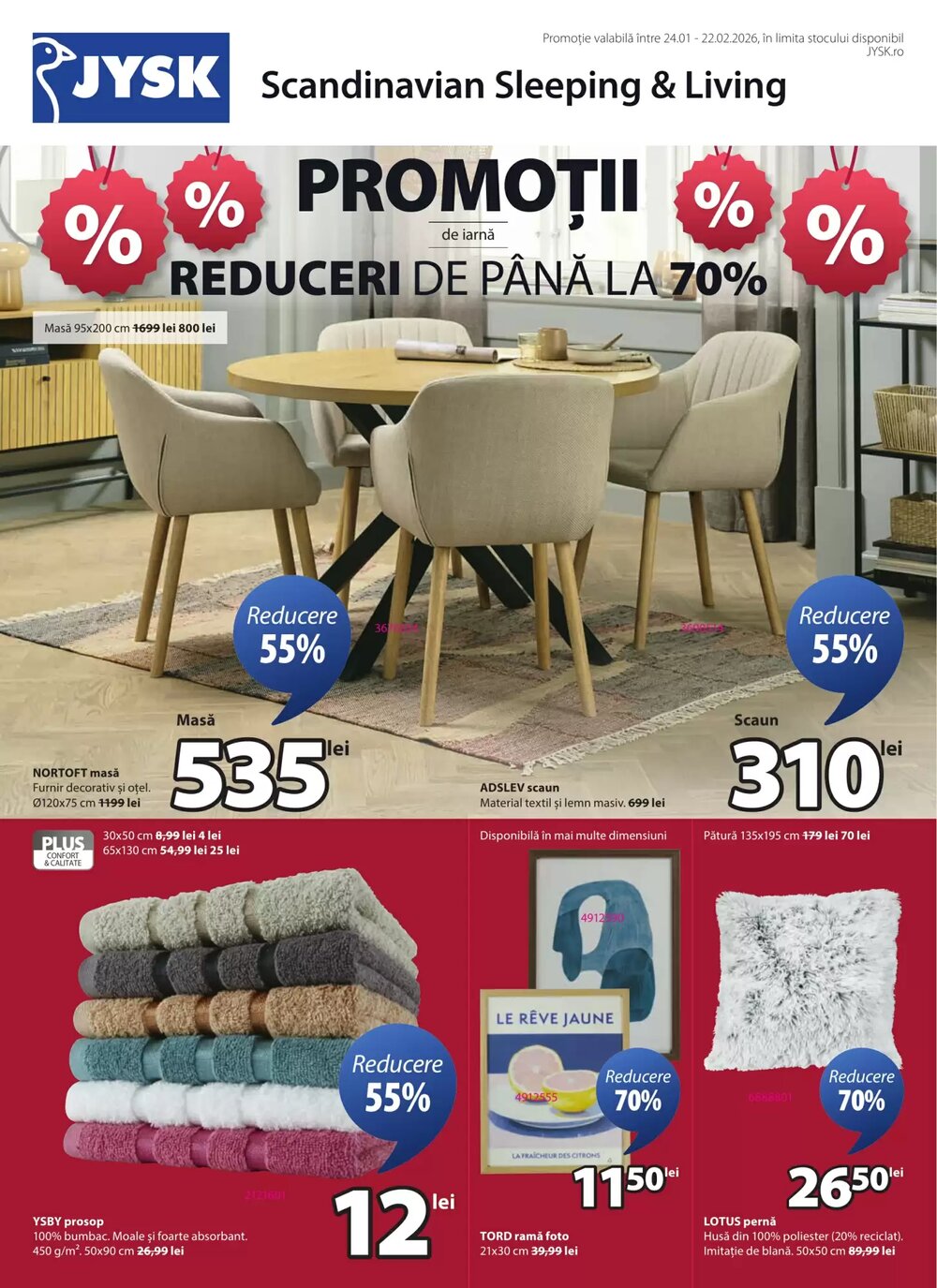 Catalogul cu oferte JYSK valabil de la 24.01.2026 - Pagina 1.