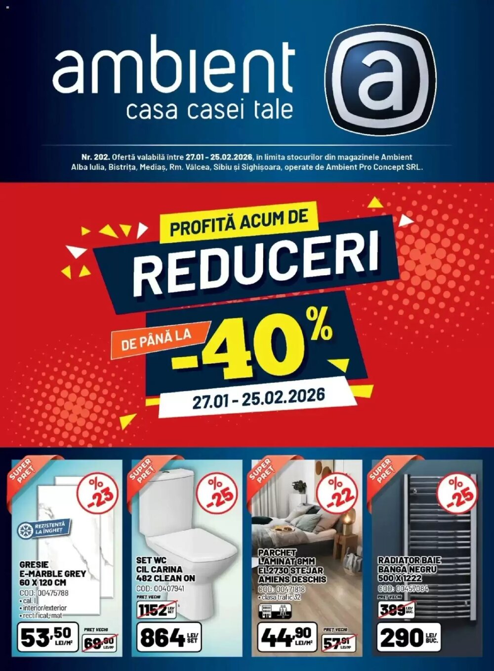 Catalogul cu oferte  valabil de la 26.01.2026 - Pagina 1.