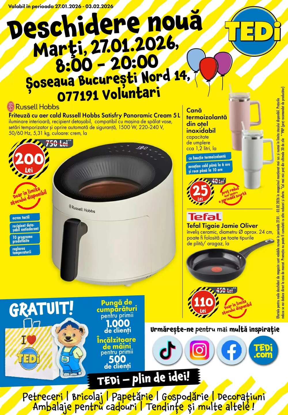 Catalogul cu oferte TEDI valabil de la 27.01.2026 - Pagina 1.