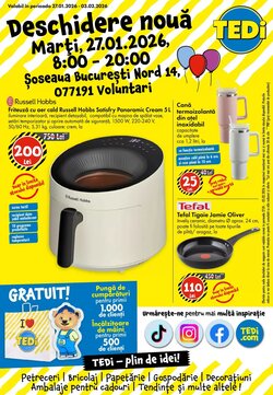 Catalogul cu oferte TEDI valabil de la 27.01.2026