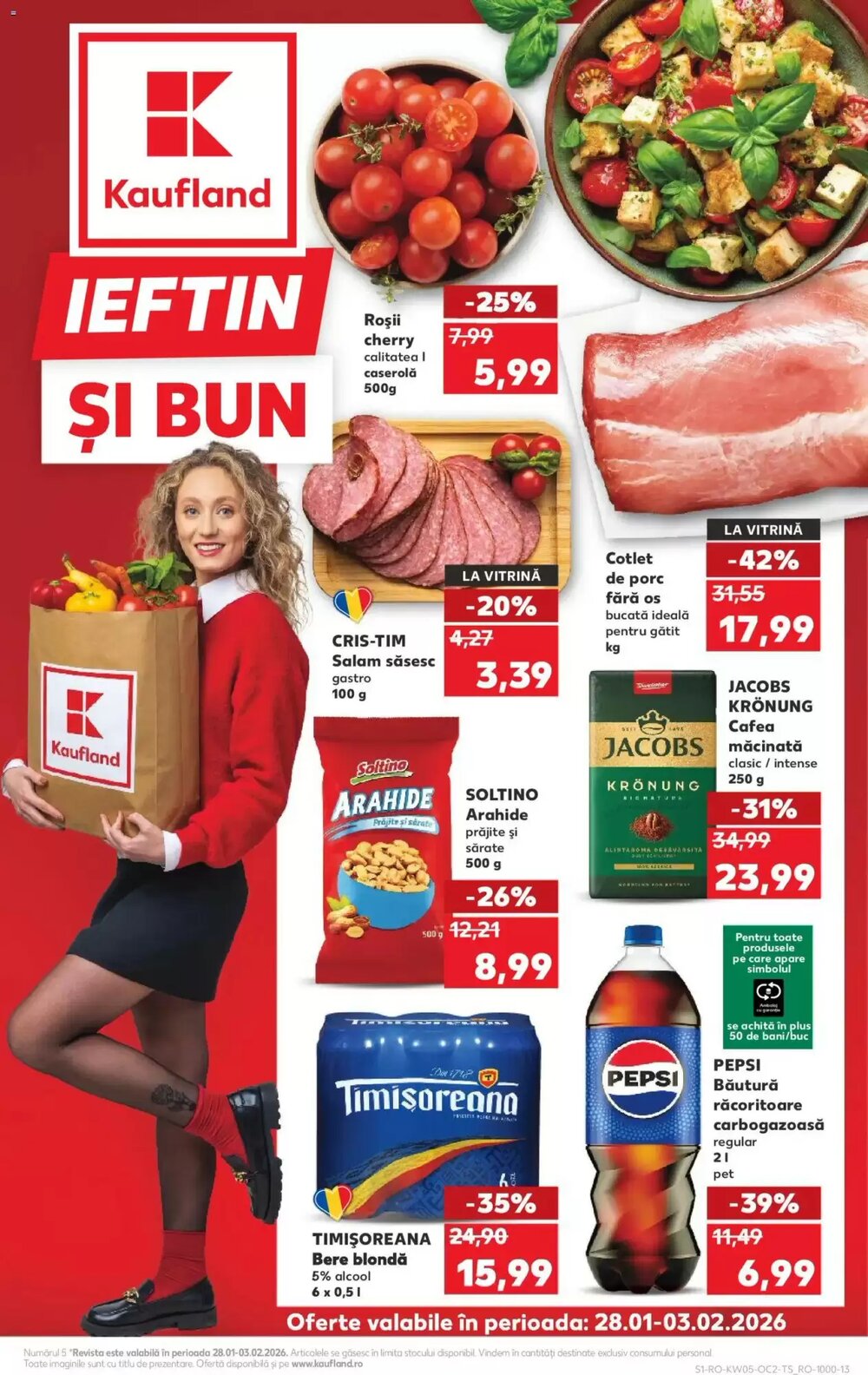 Catalogul cu oferte Kaufland valabil de la 28.01.2026 - Pagina 1.