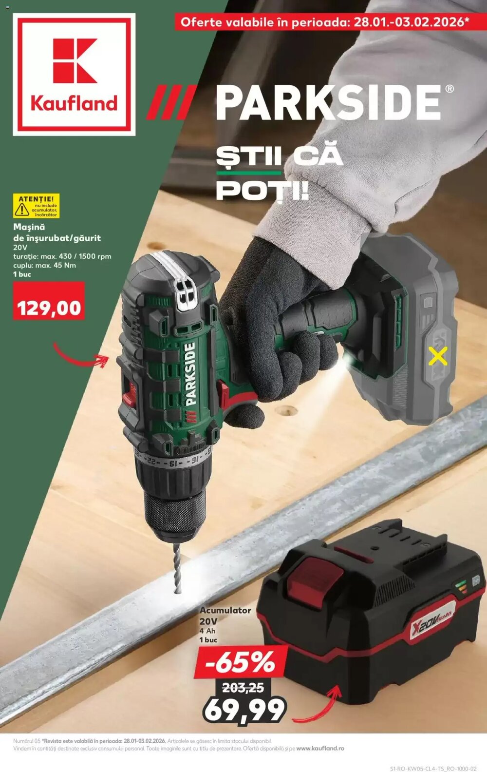 Catalogul cu oferte Kaufland valabil de la 28.01.2026 - Pagina 1.
