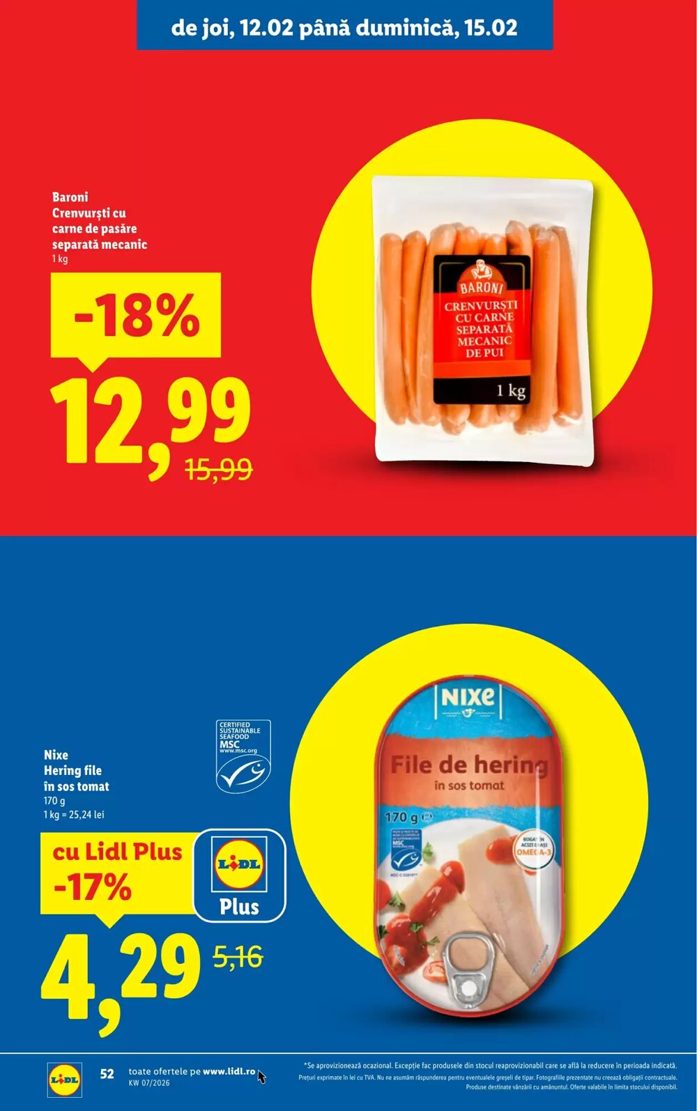 Catalogul cu oferte Lidl valabil de la 09.02.2026 - Pagina 52.