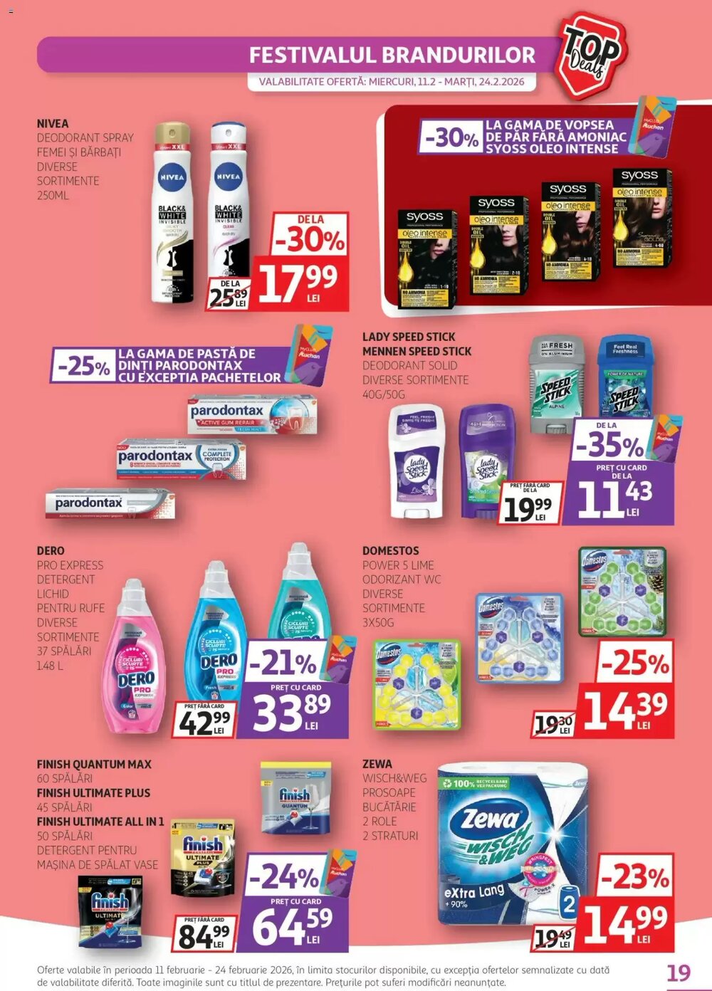 Catalogul cu oferte Auchan valabil de la 11.02.2026 - Pagina 19.