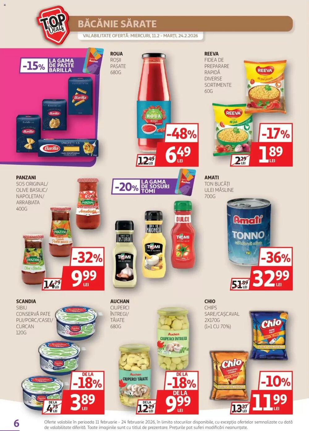Catalogul cu oferte Auchan valabil de la 11.02.2026 - Pagina 6.