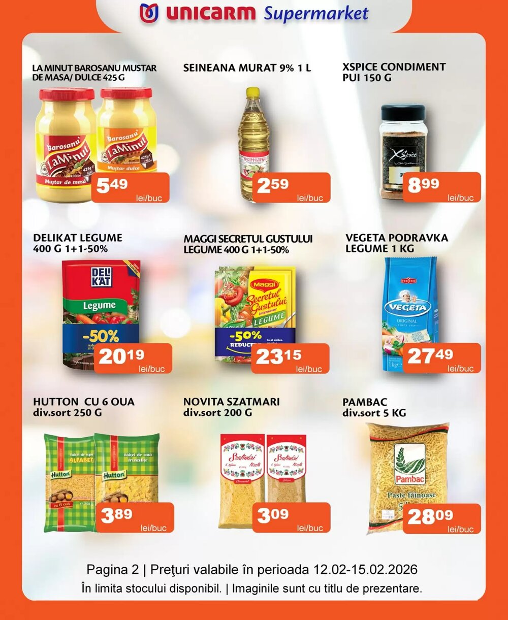 Catalogul cu oferte Unicarm valabil de la 12.02.2026 - Pagina 2.