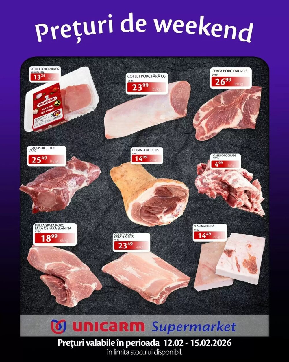 Catalogul cu oferte Unicarm valabil de la 12.02.2026 - Pagina 1.