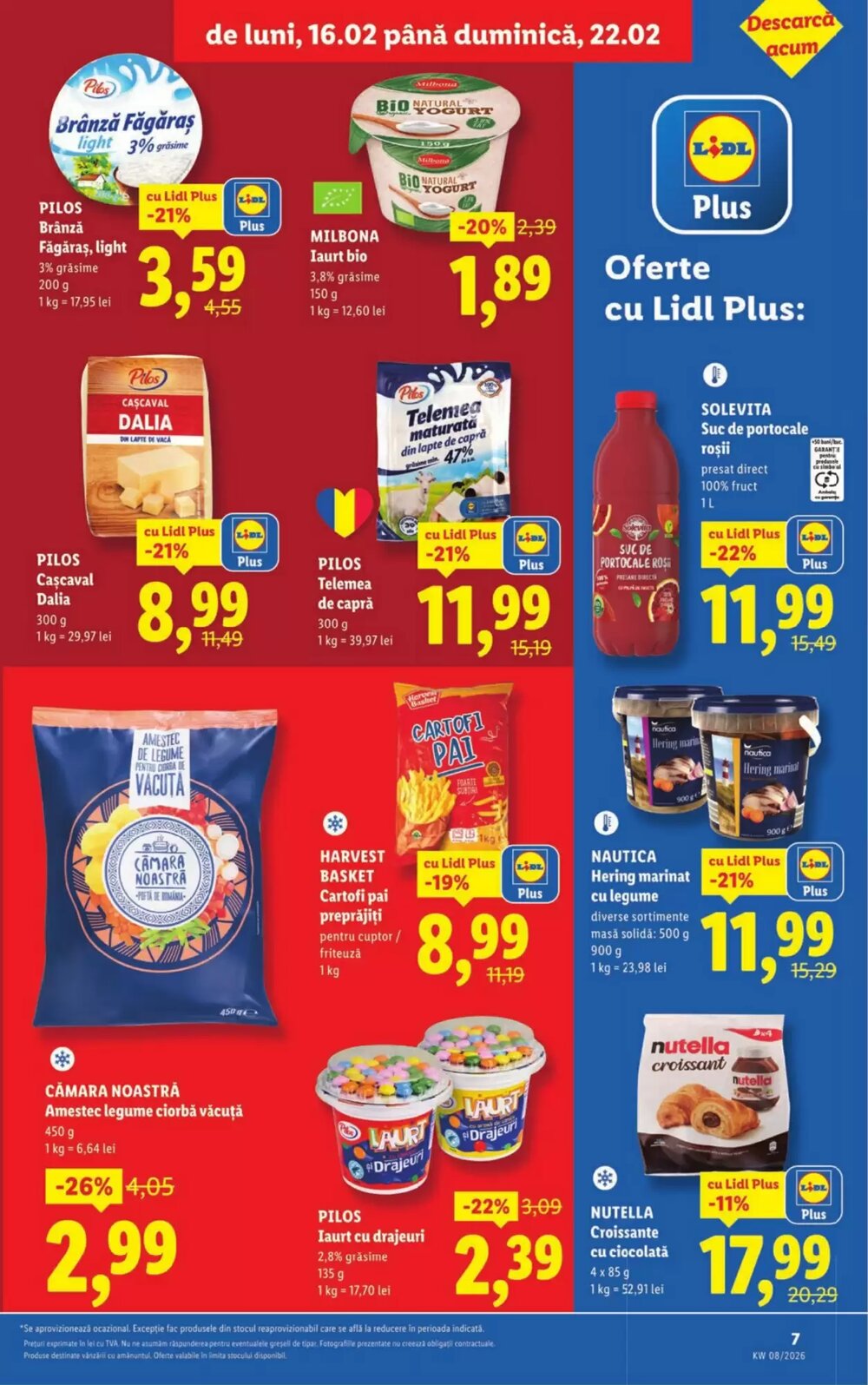 Catalogul cu oferte Lidl valabil de la 16.02.2026 - Pagina 7.