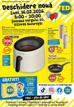 Catalogul cu oferte TEDI valabil de la 16.02.2026