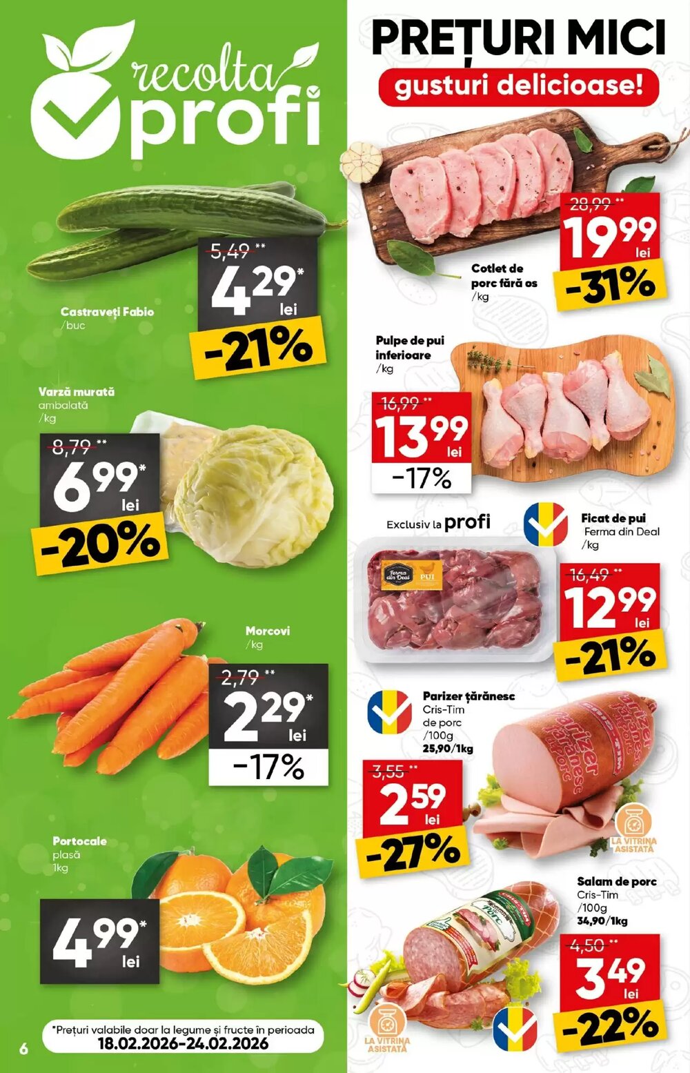 Catalogul cu oferte PROFI valabil de la 18.02.2026 - Pagina 6.