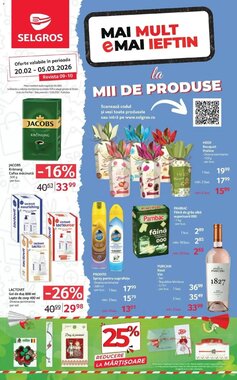 Catalogul cu oferte Selgros valabil de la 19.02.2026