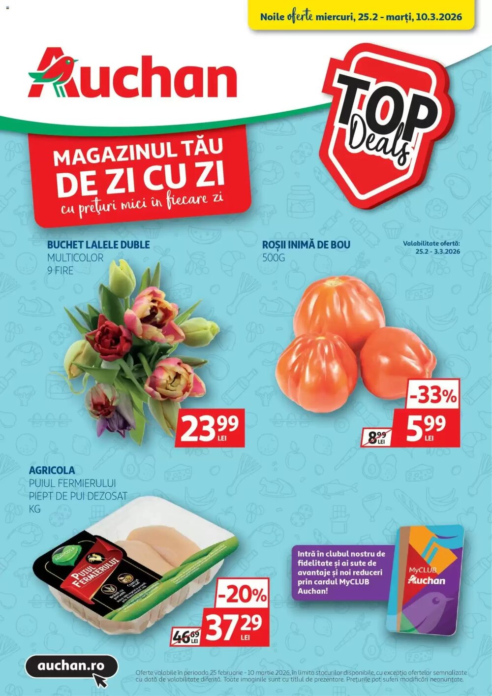 Catalogul cu oferte Auchan valabil de la 25.02.2026 - Pagina 1.