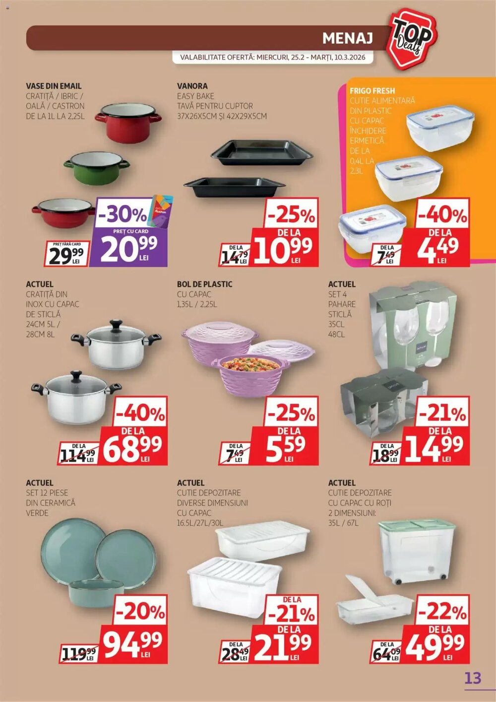 Catalogul cu oferte Auchan valabil de la 25.02.2026 - Pagina 13.