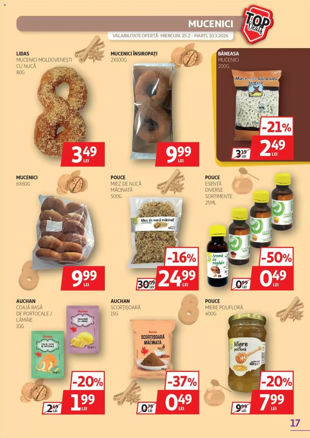 Catalogul cu oferte Auchan valabil de la 25.02.2026 - Pagina 17.