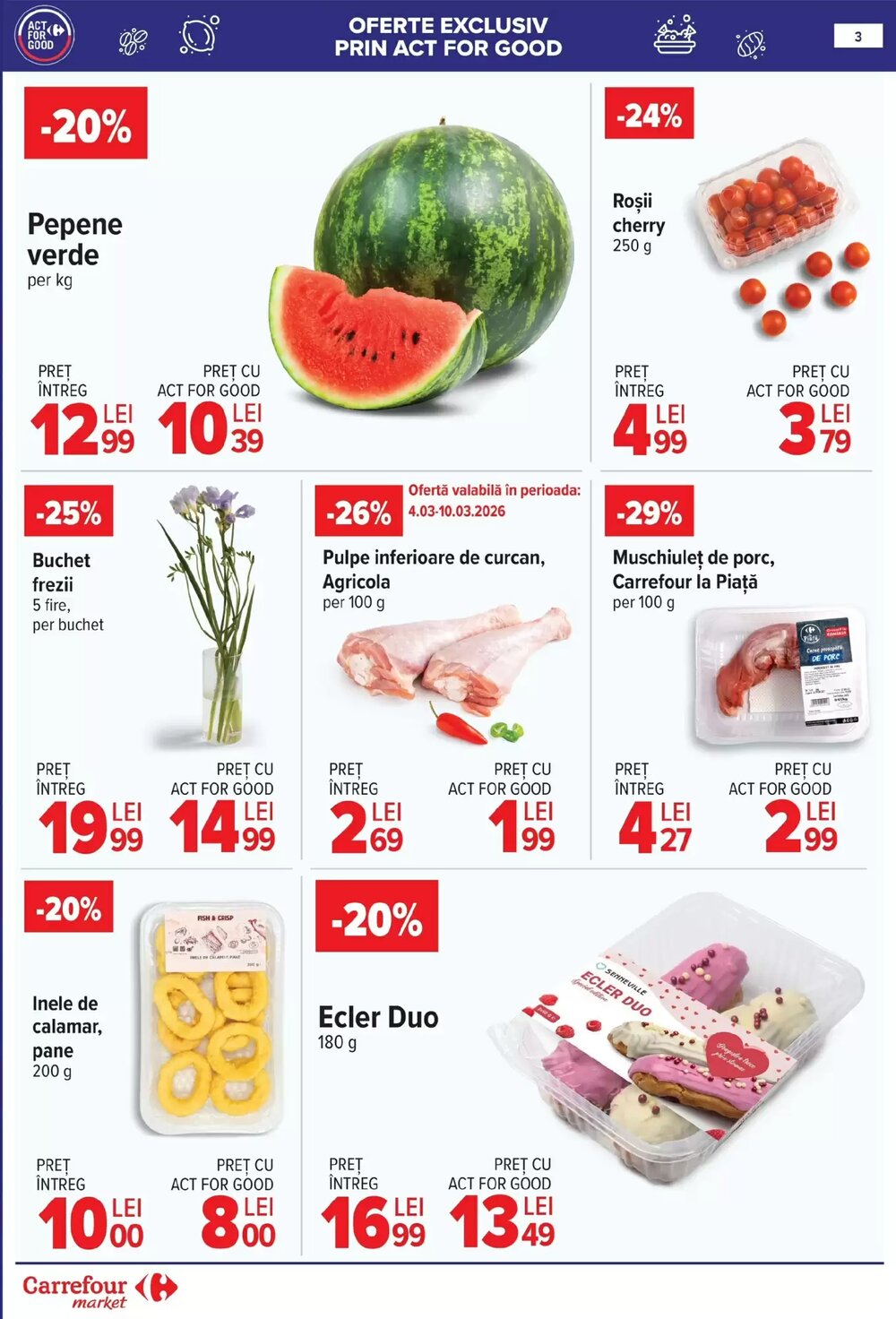Catalogul cu oferte Carrefour Market valabil de la 25.02.2026 - Pagina 4.