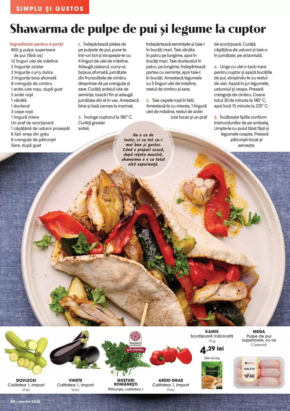 Catalogul cu oferte Mega Image valabil de la 01.03.2026 - Pagina 34.