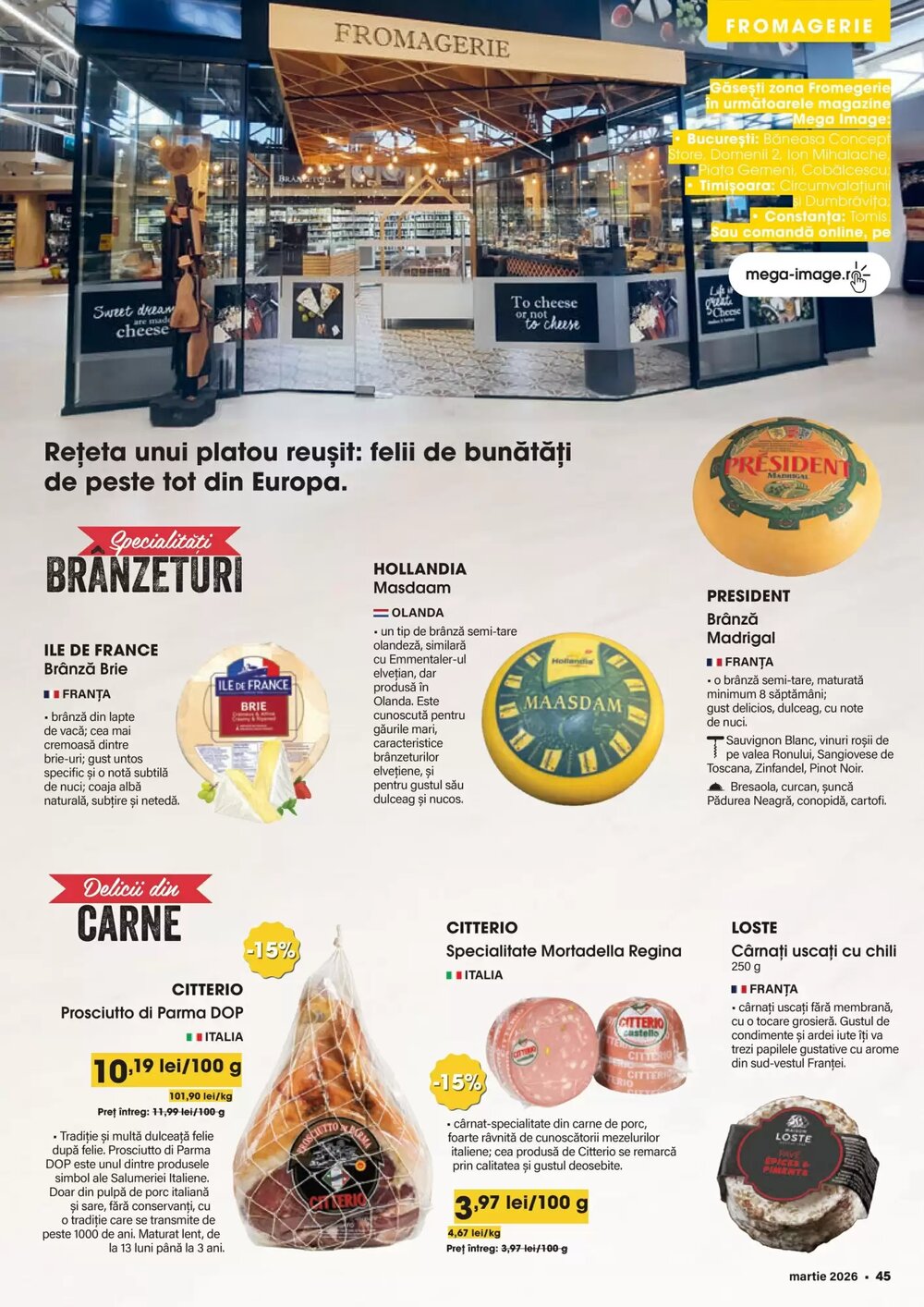Catalogul cu oferte Mega Image valabil de la 01.03.2026 - Pagina 45.