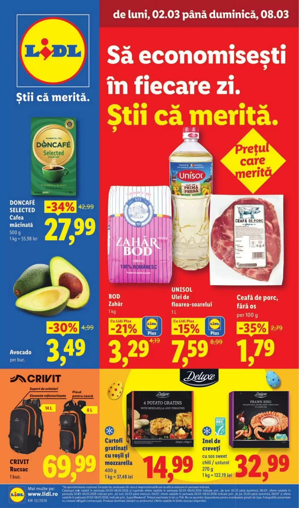 Catalogul cu oferte Lidl valabil de la 02.03.2026 - Pagina 1.