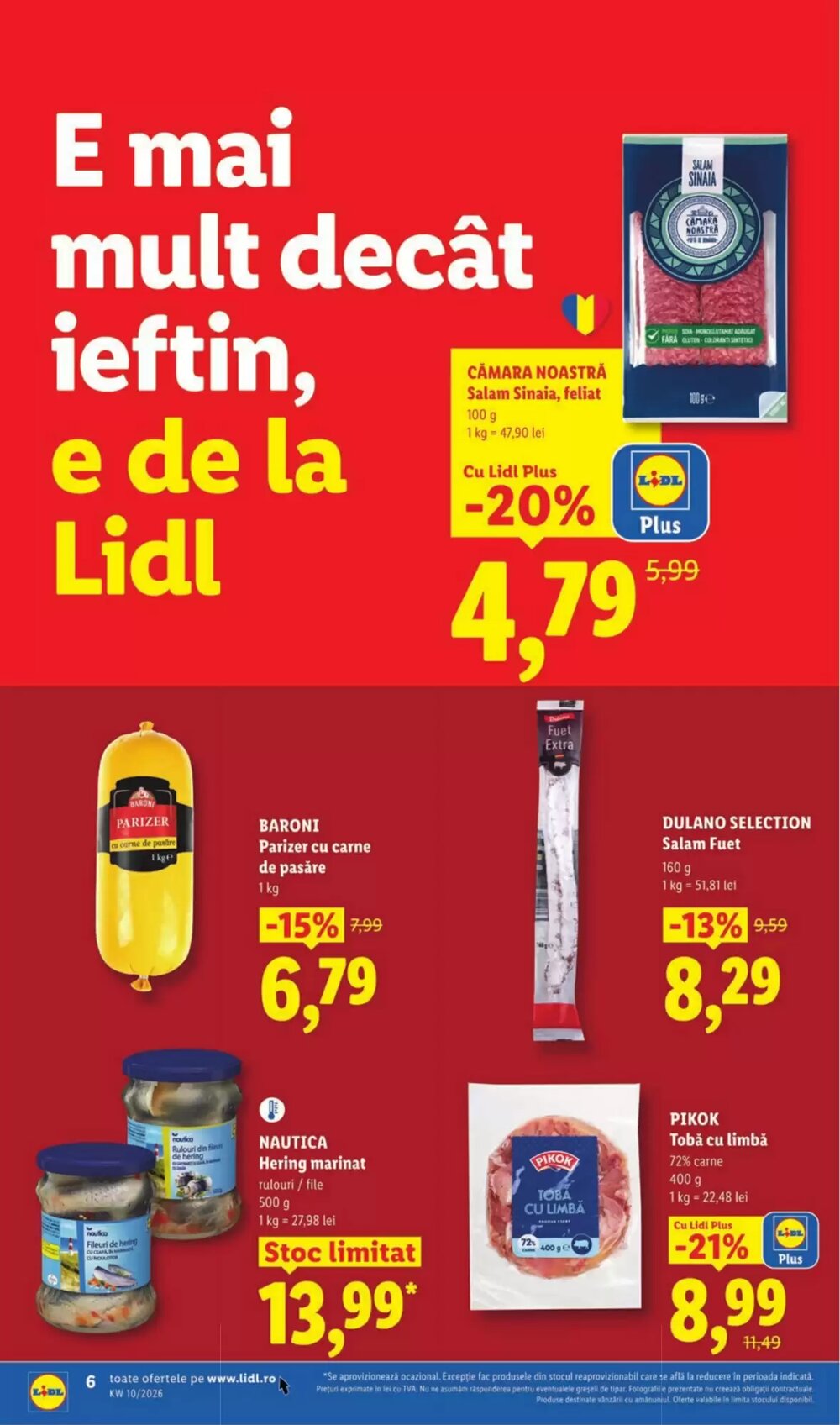 Catalogul cu oferte Lidl valabil de la 02.03.2026 - Pagina 6.