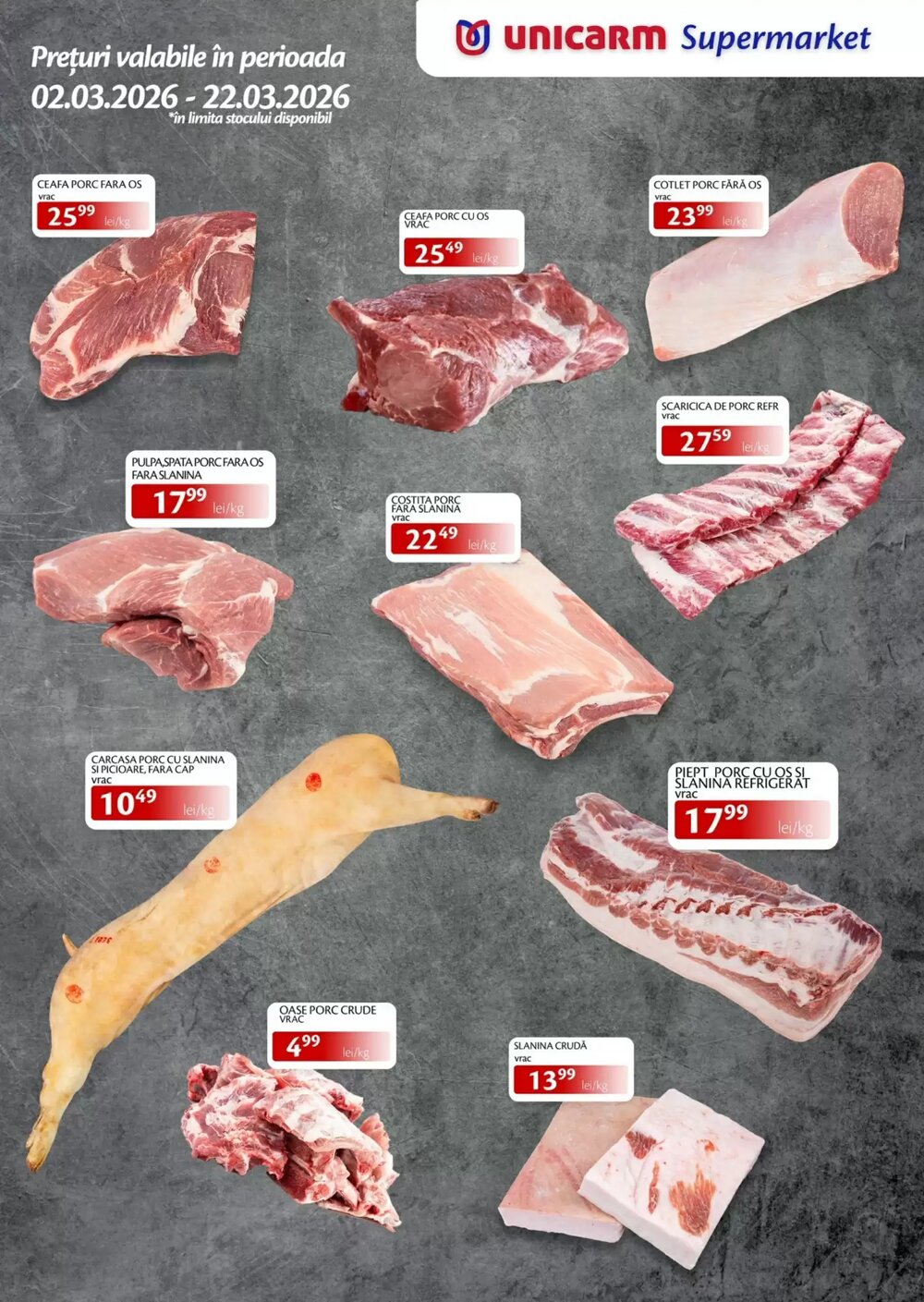 Catalogul cu oferte Unicarm valabil de la 02.03.2026 - Pagina 1.