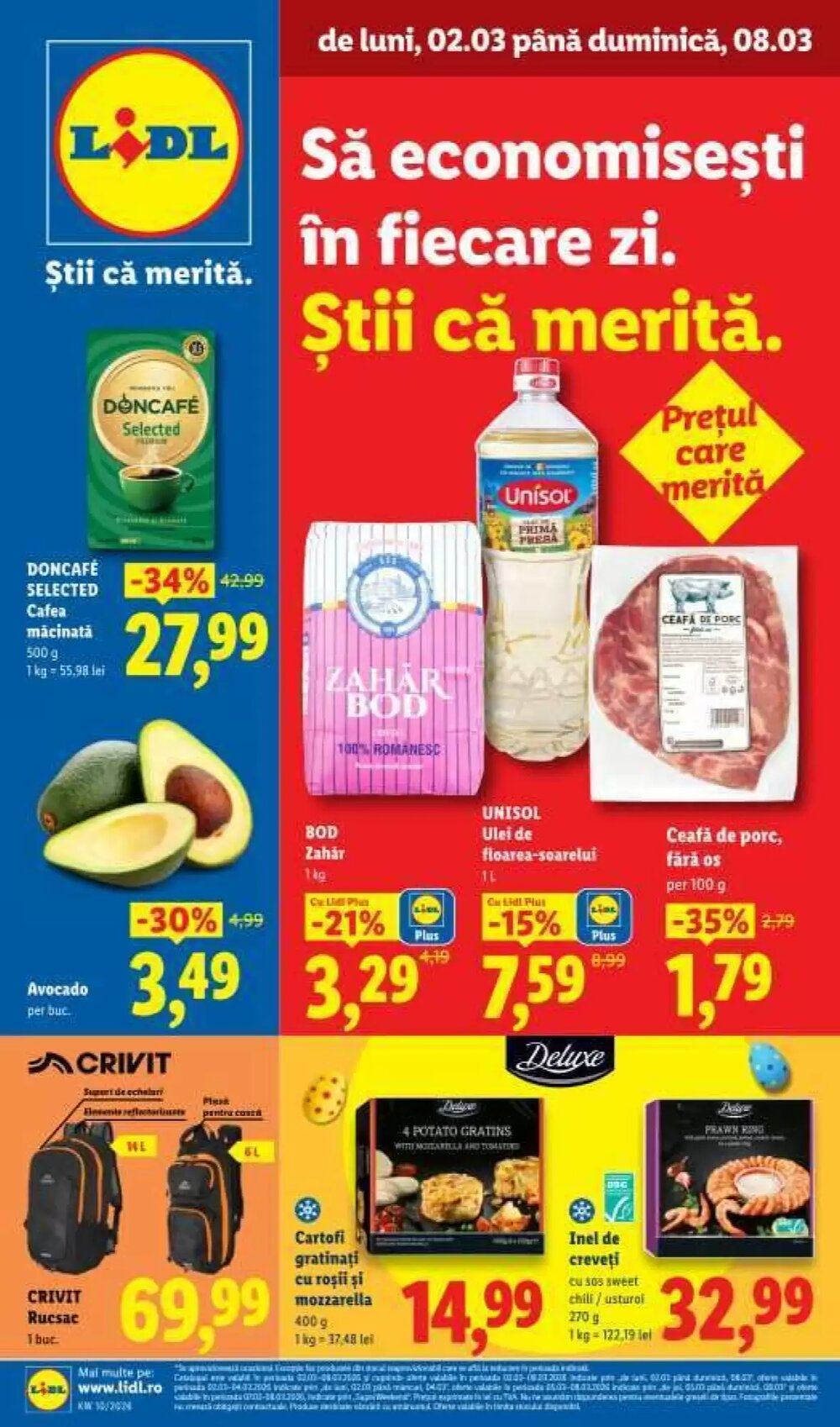 Catalogul cu oferte Lidl valabil de la 02.03.2026 - Pagina 1.