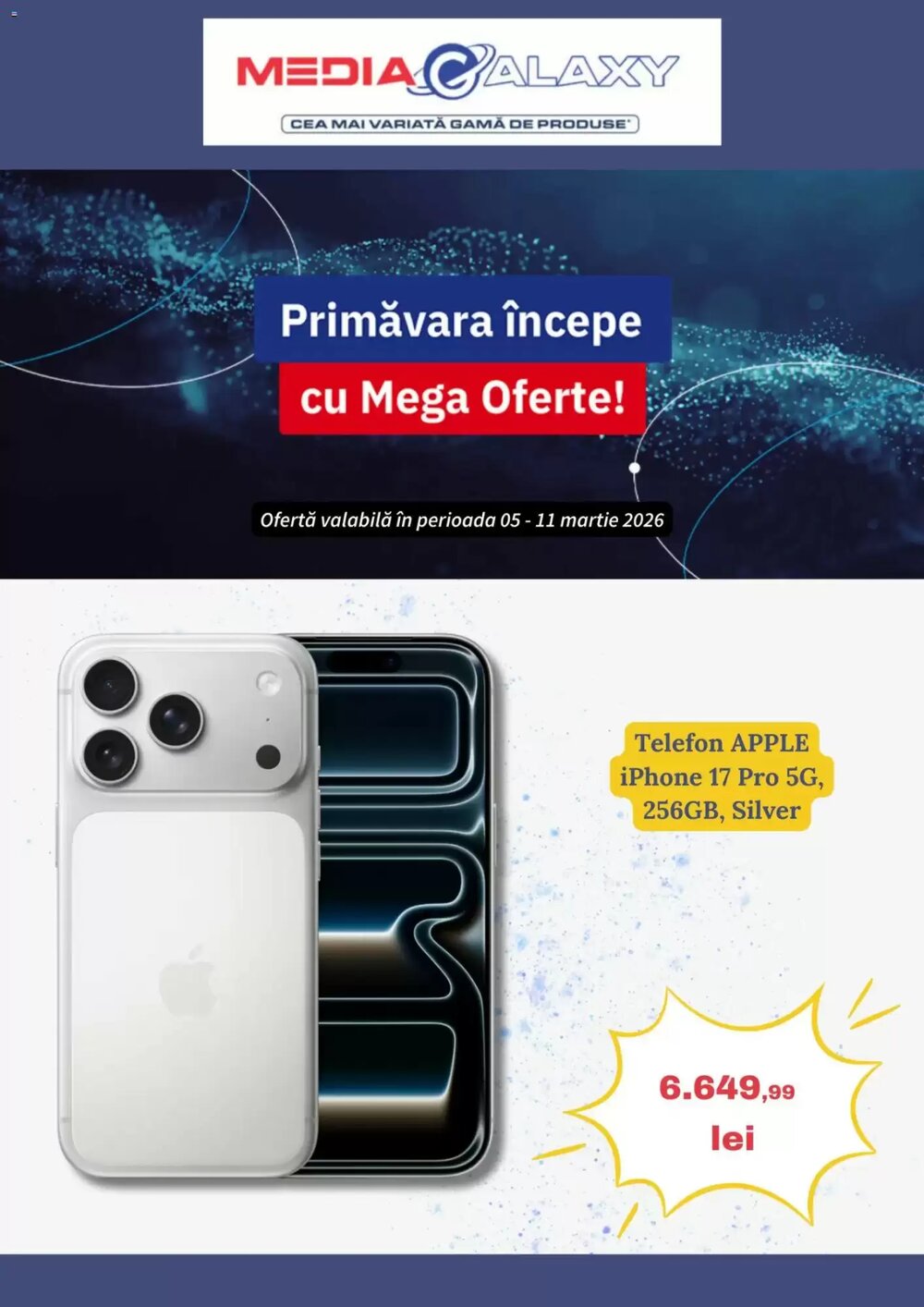 Catalogul cu oferte Media Galaxy valabil de la 04.03.2026 - Pagina 1.