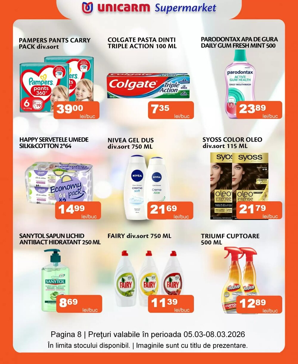 Catalogul cu oferte Unicarm valabil de la 05.03.2026 - Pagina 8.