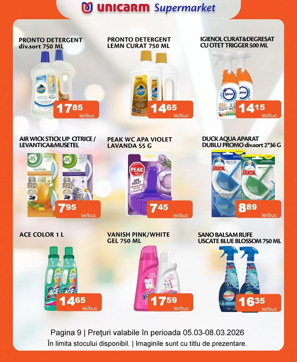 Catalogul cu oferte Unicarm valabil de la 05.03.2026 - Pagina 9.