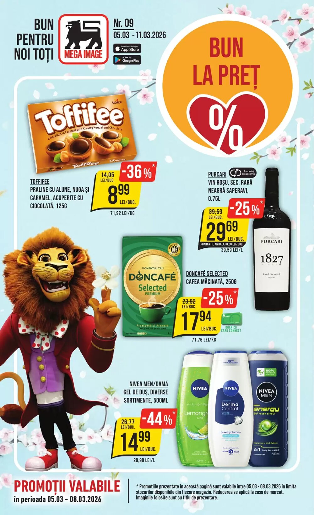 Catalogul cu oferte Mega Image valabil de la 05.03.2026 - Pagina 1.