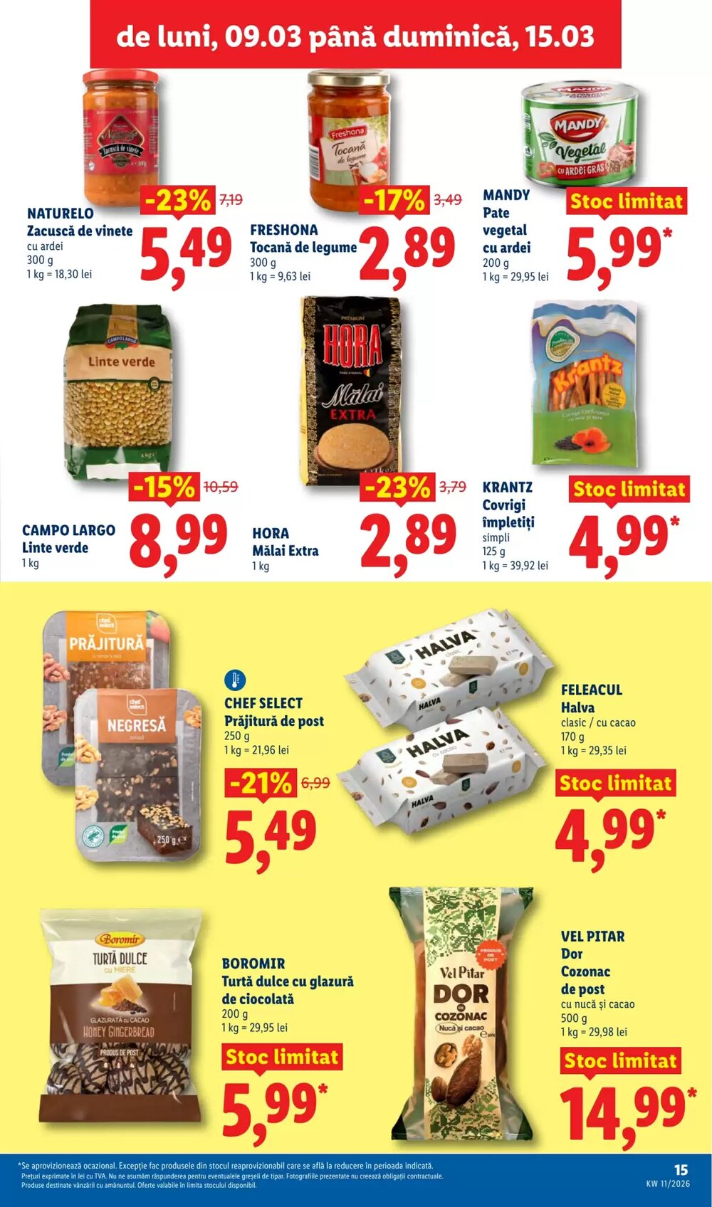 Catalogul cu oferte Lidl valabil de la 09.03.2026 - Pagina 15.