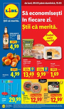 Catalogul cu oferte Lidl valabil de la 09.03.2026