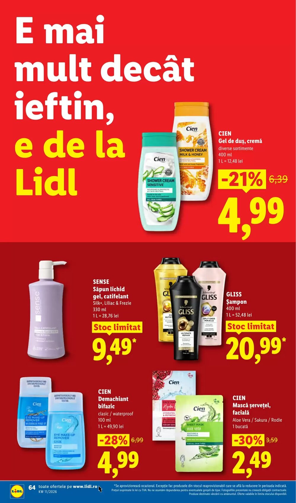 Catalogul cu oferte Lidl valabil de la 09.03.2026 - Pagina 64.