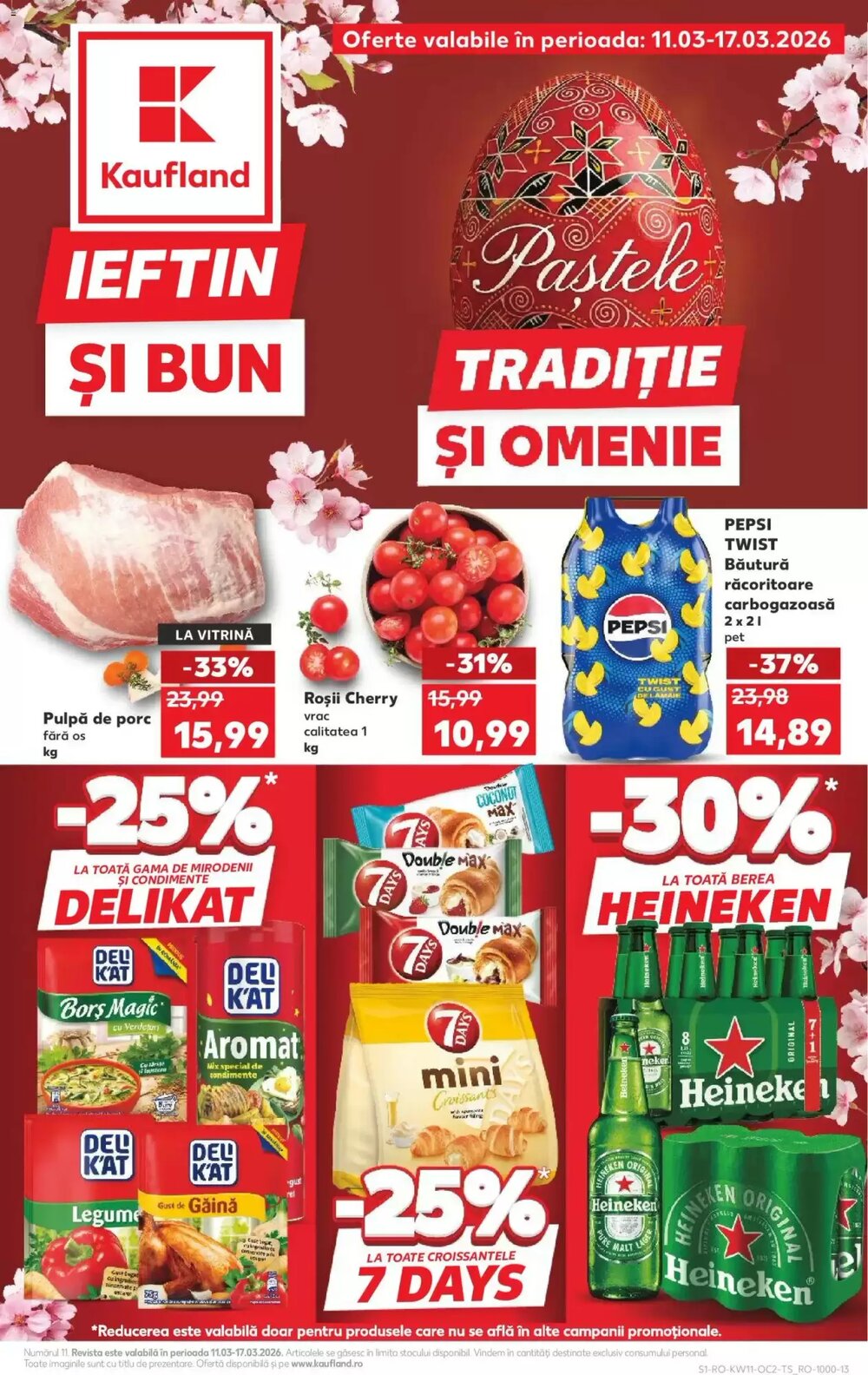 Catalogul cu oferte Kaufland valabil de la 11.03.2026 - Pagina 1.