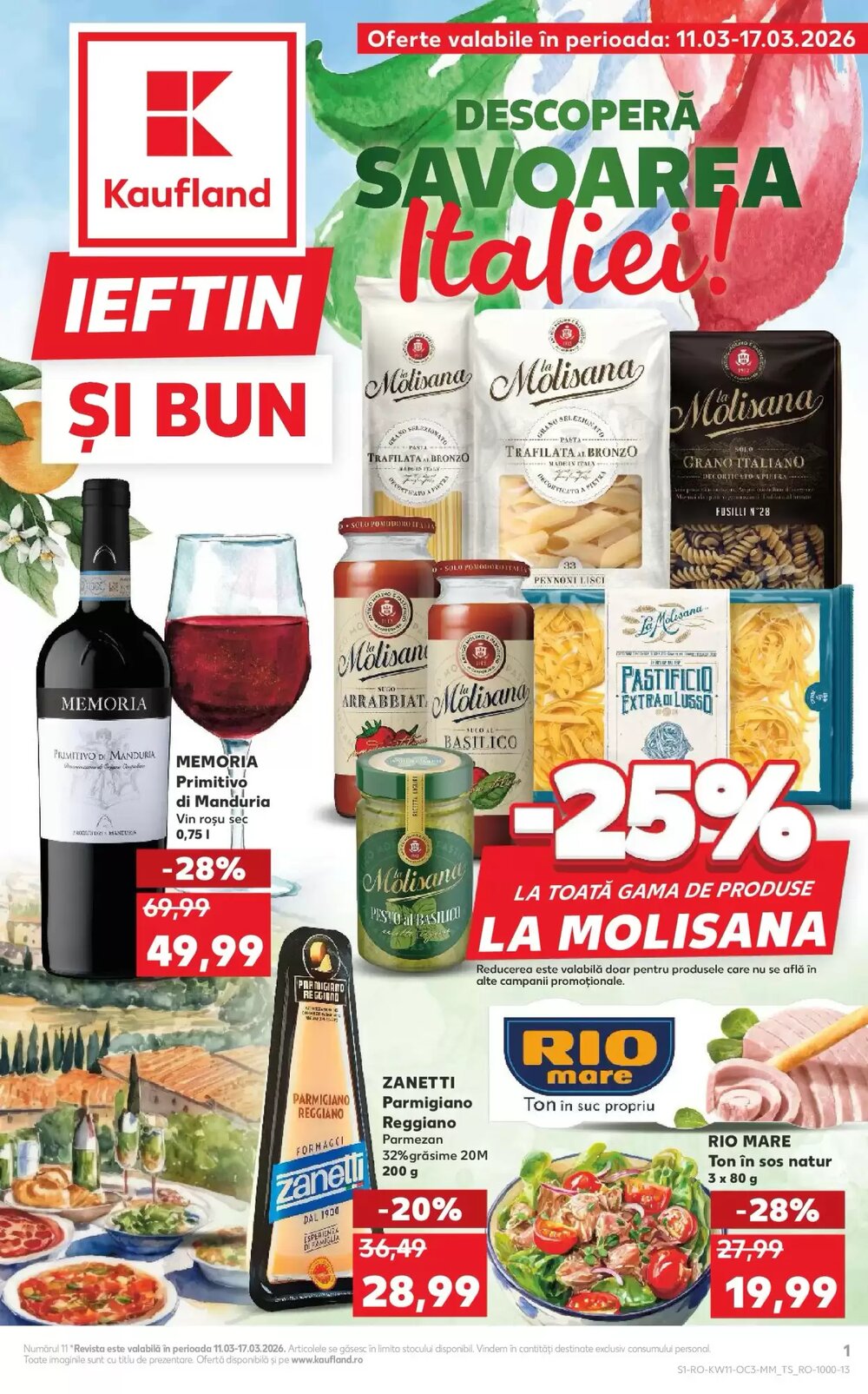 Catalogul cu oferte Kaufland valabil de la 11.03.2026 - Pagina 1.