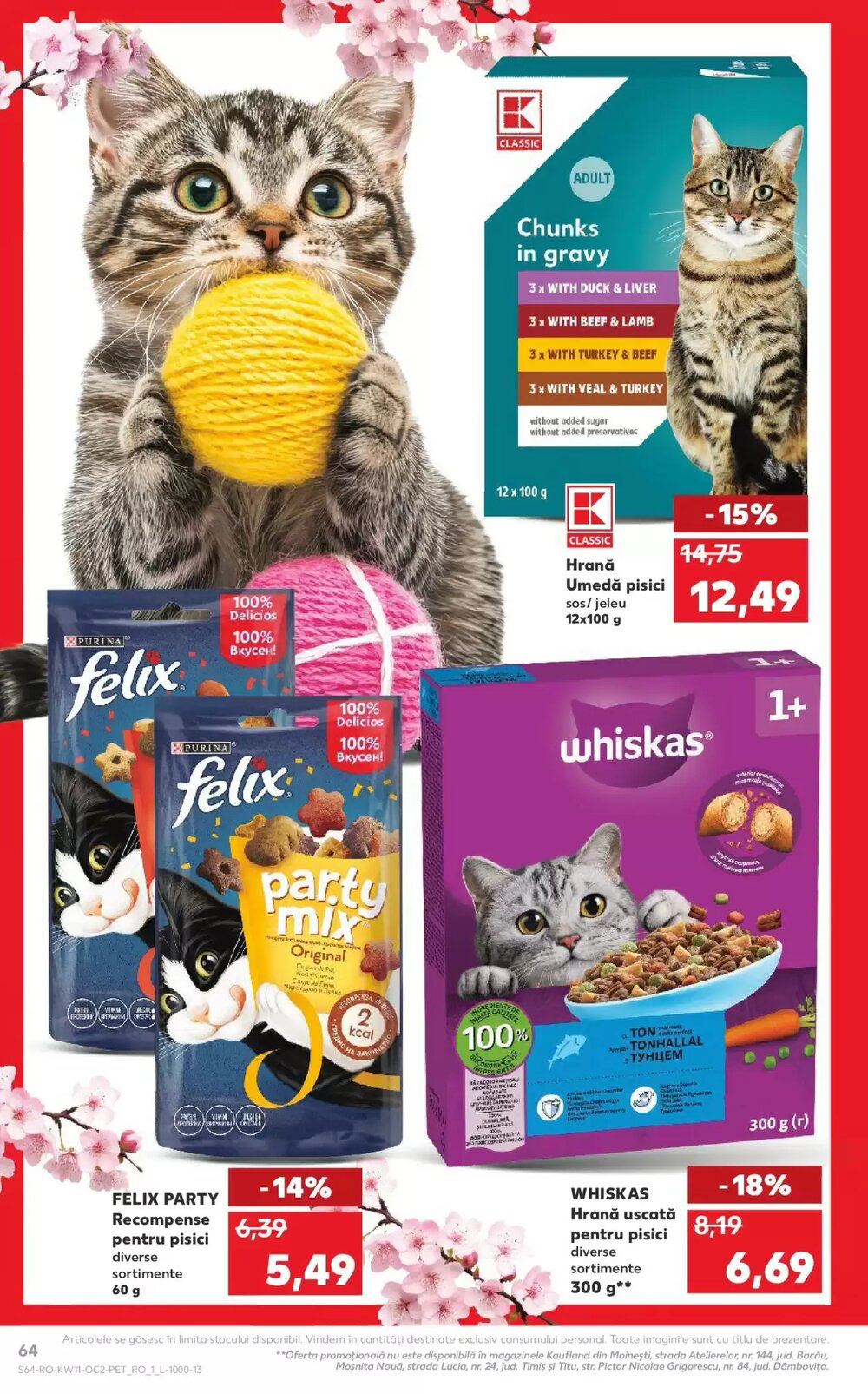 Catalogul cu oferte Kaufland valabil de la 11.03.2026 - Pagina 64.