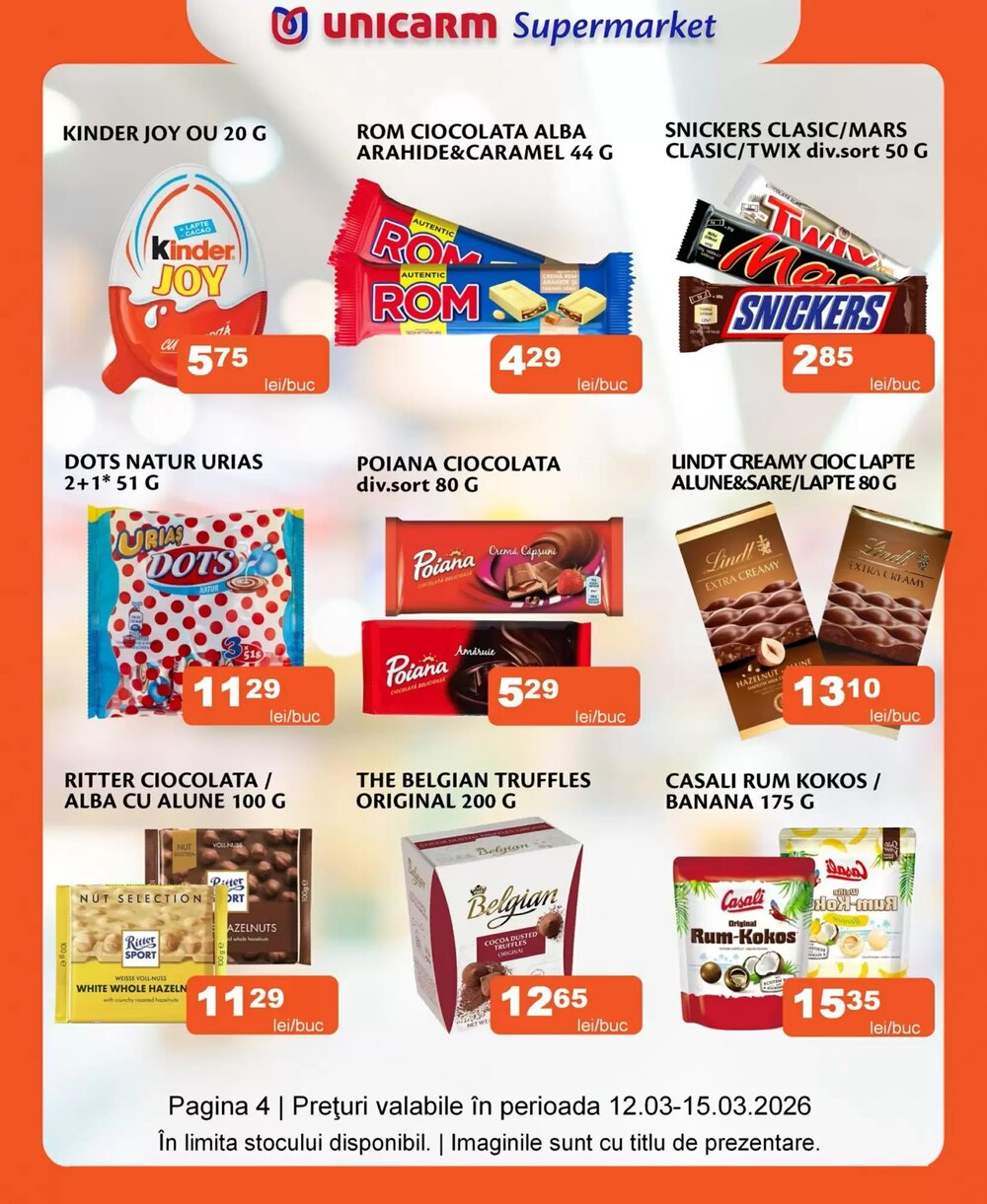 Catalogul cu oferte Unicarm valabil de la 12.03.2026 - Pagina 4.