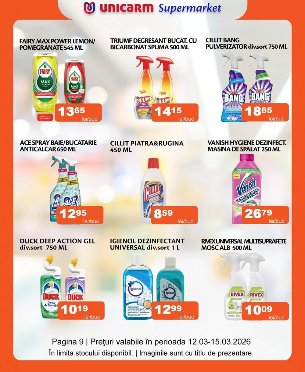 Catalogul cu oferte Unicarm valabil de la 12.03.2026 - Pagina 9.