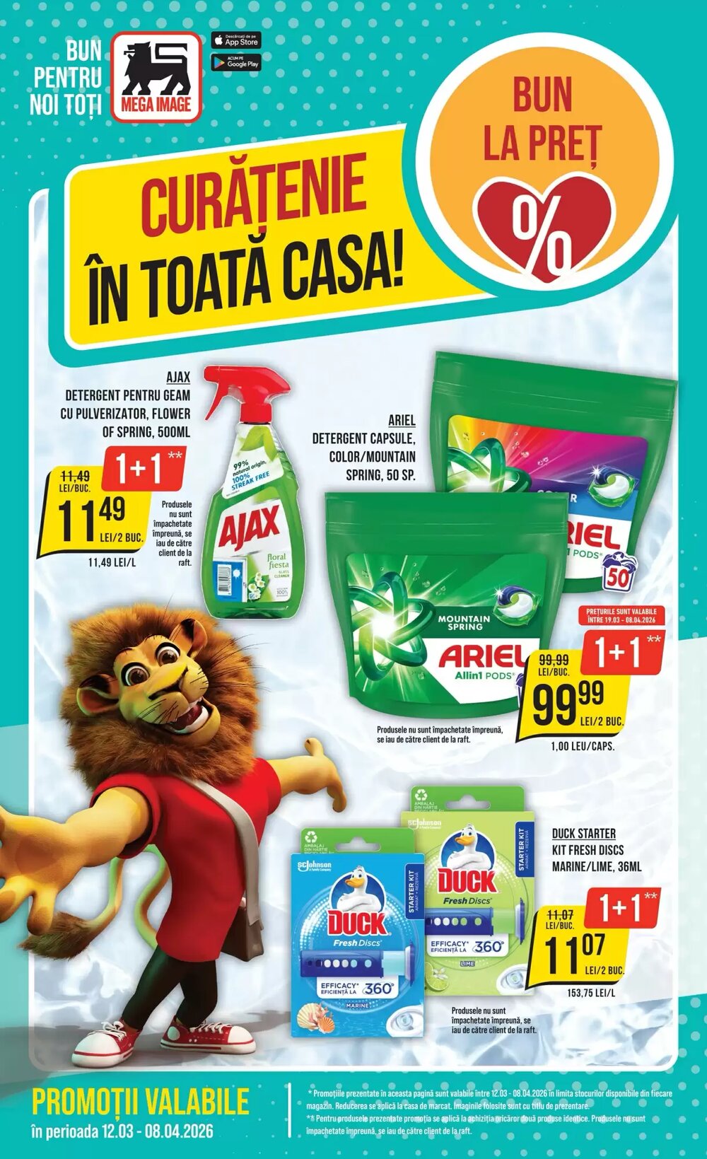 Catalogul cu oferte Mega Image valabil de la 12.03.2026 - Pagina 1.
