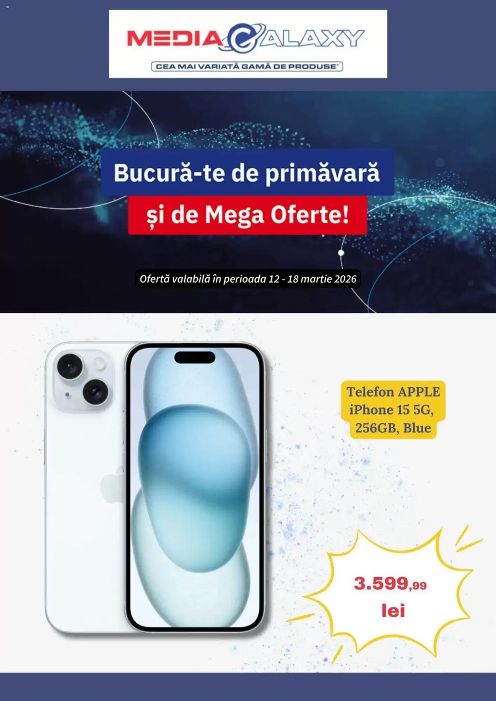 Catalogul cu oferte Media Galaxy valabil de la 12.03.2026 - Pagina 1.