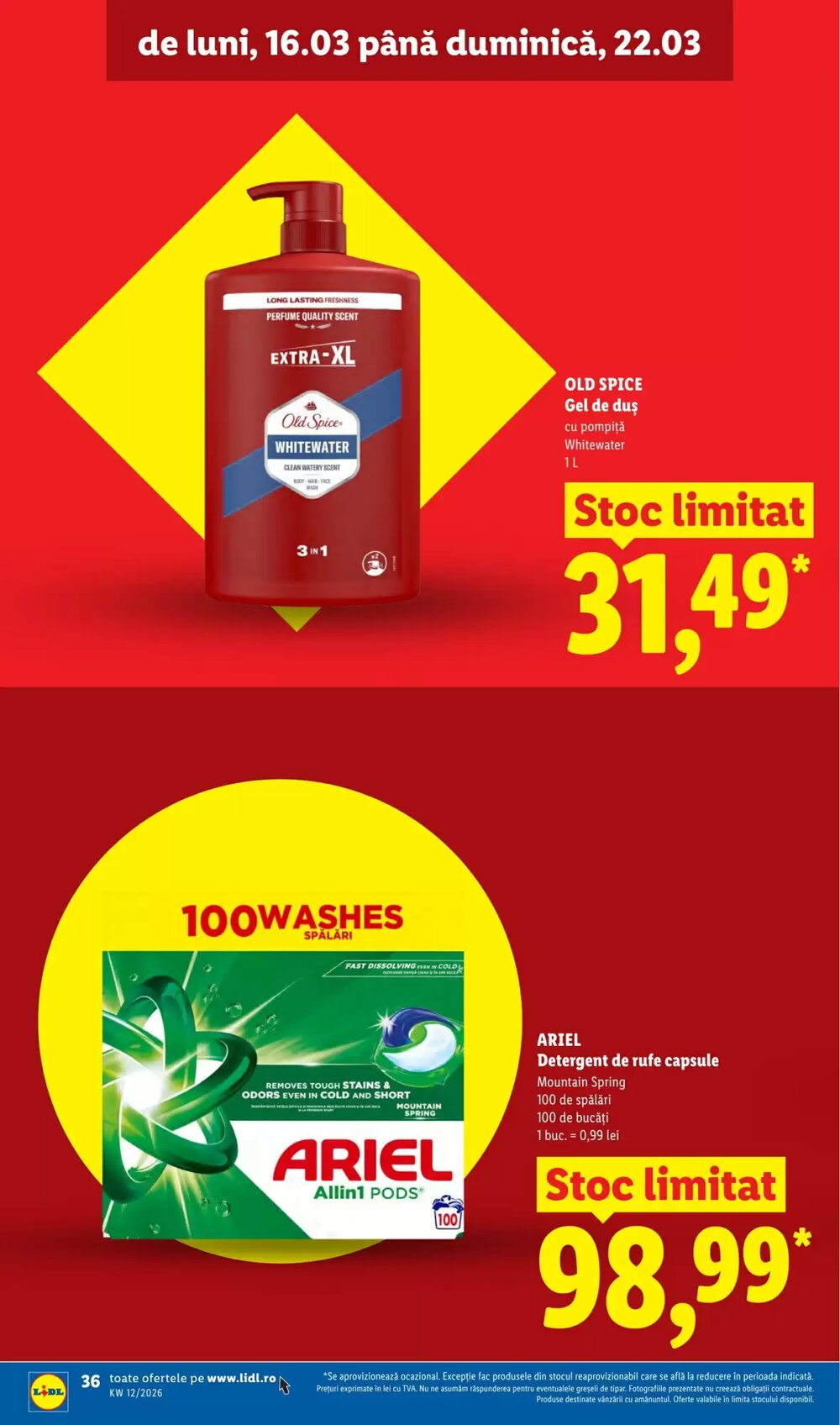 Catalogul cu oferte Lidl valabil de la 16.03.2026 - Pagina 36.