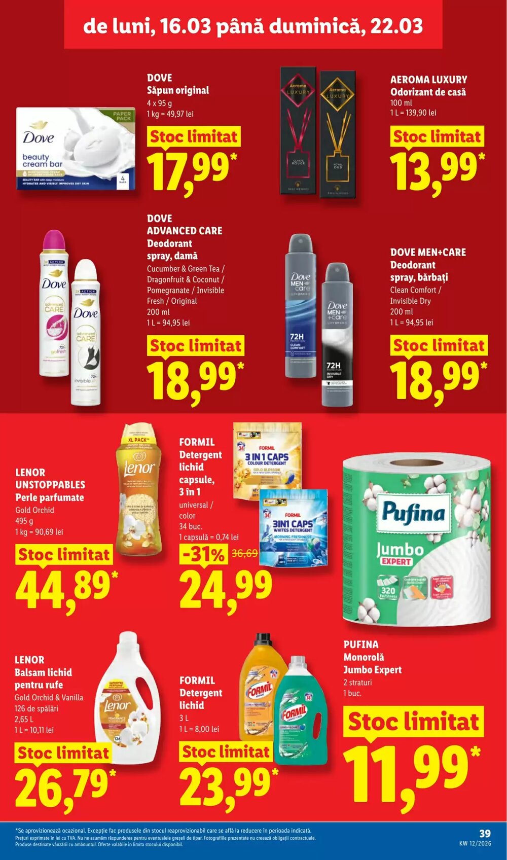 Catalogul cu oferte Lidl valabil de la 16.03.2026 - Pagina 39.
