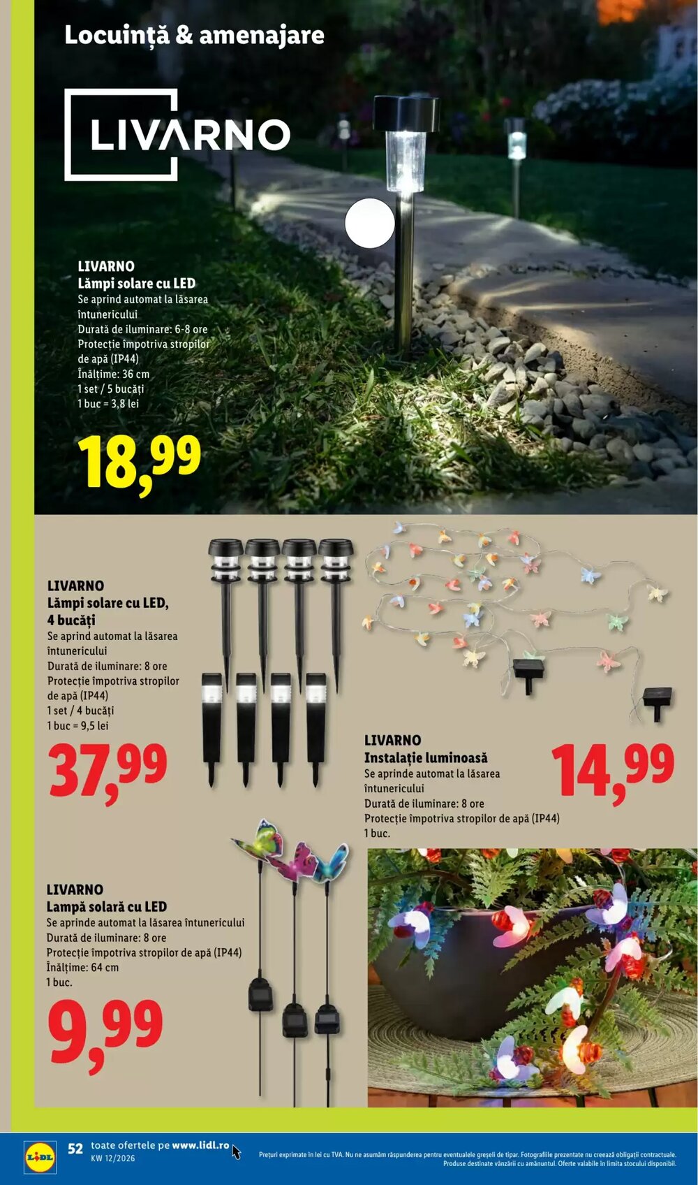 Catalogul cu oferte Lidl valabil de la 16.03.2026 - Pagina 52.