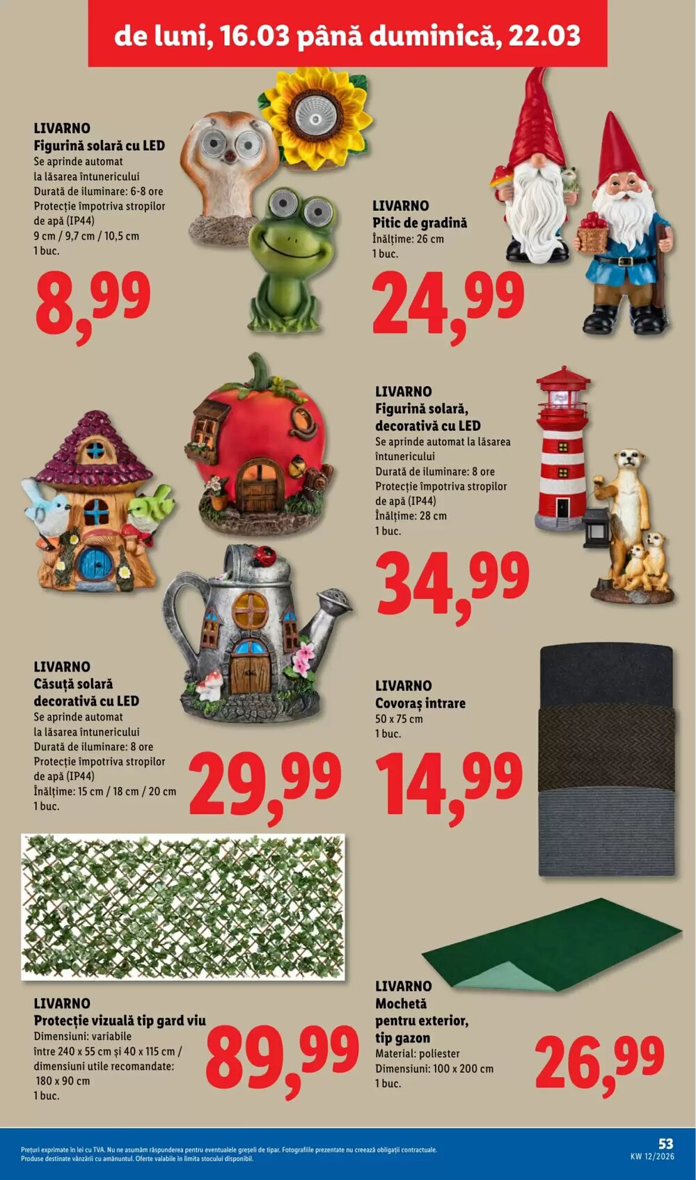 Catalogul cu oferte Lidl valabil de la 16.03.2026 - Pagina 53.
