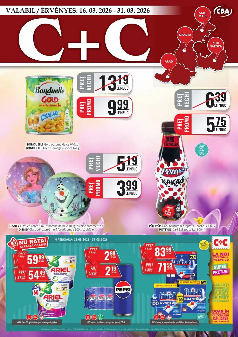 Catalogul cu oferte CBA valabil de la 16.03.2026 - Pagina 1.